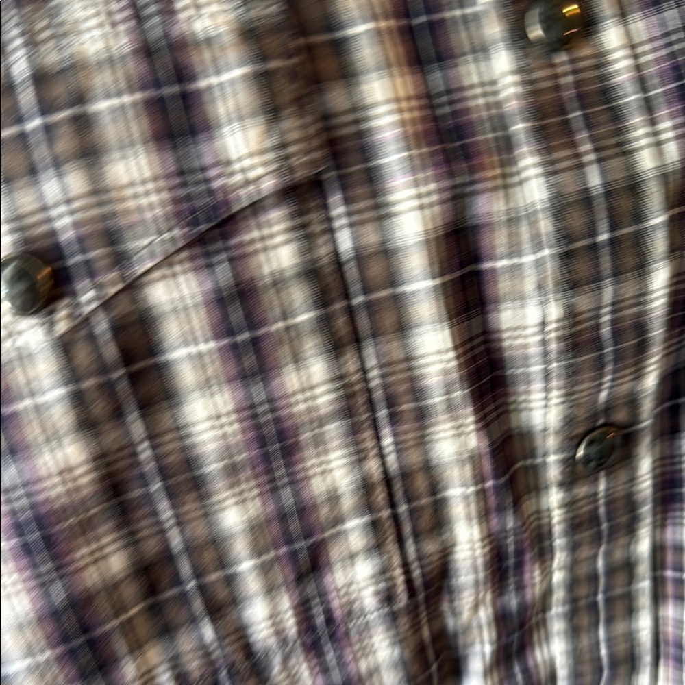 Express Black,purpleand White Casual Button Down Shirt - Picture 5 of 7